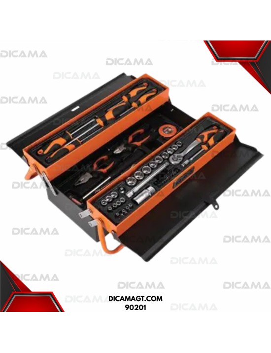 CAJA HERRAMIENTA METAL 70 PZS KENDO 90201