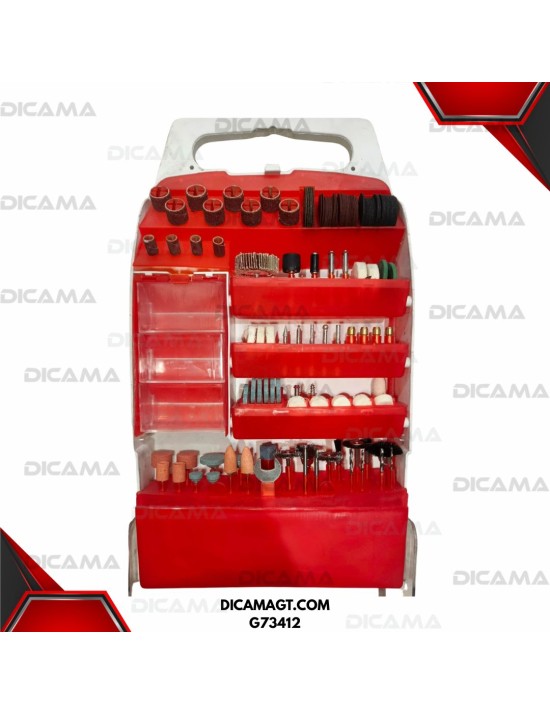 KIT ACCESORIOS MINI BARRENO EXTOL G73412