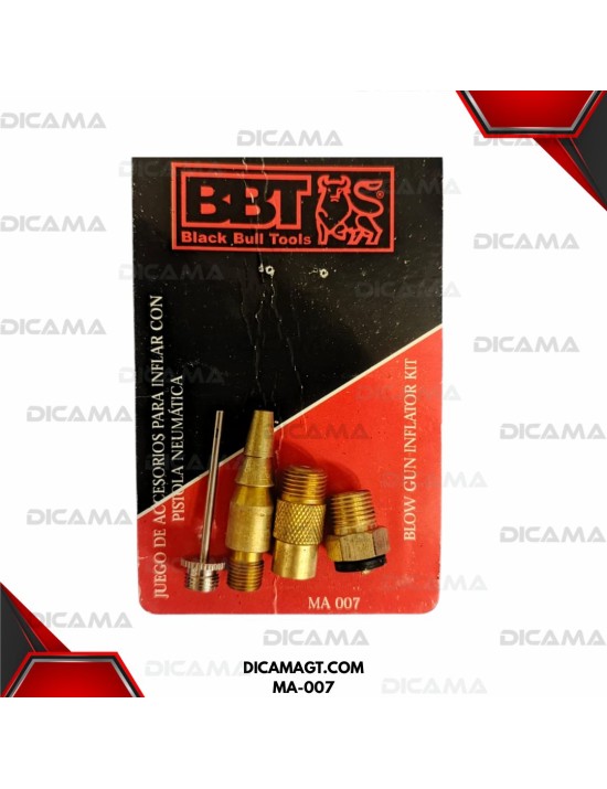 ACCESORIOS JUEGO INFLADOR 4PCS BBT MA-007