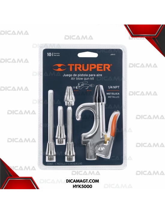 SOPLETEADOR DE AIRE 5 PCCS TRUPER 19077