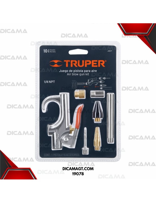 SOPLETEADOR DE AIRE 6 PCCS TRUPER 19078