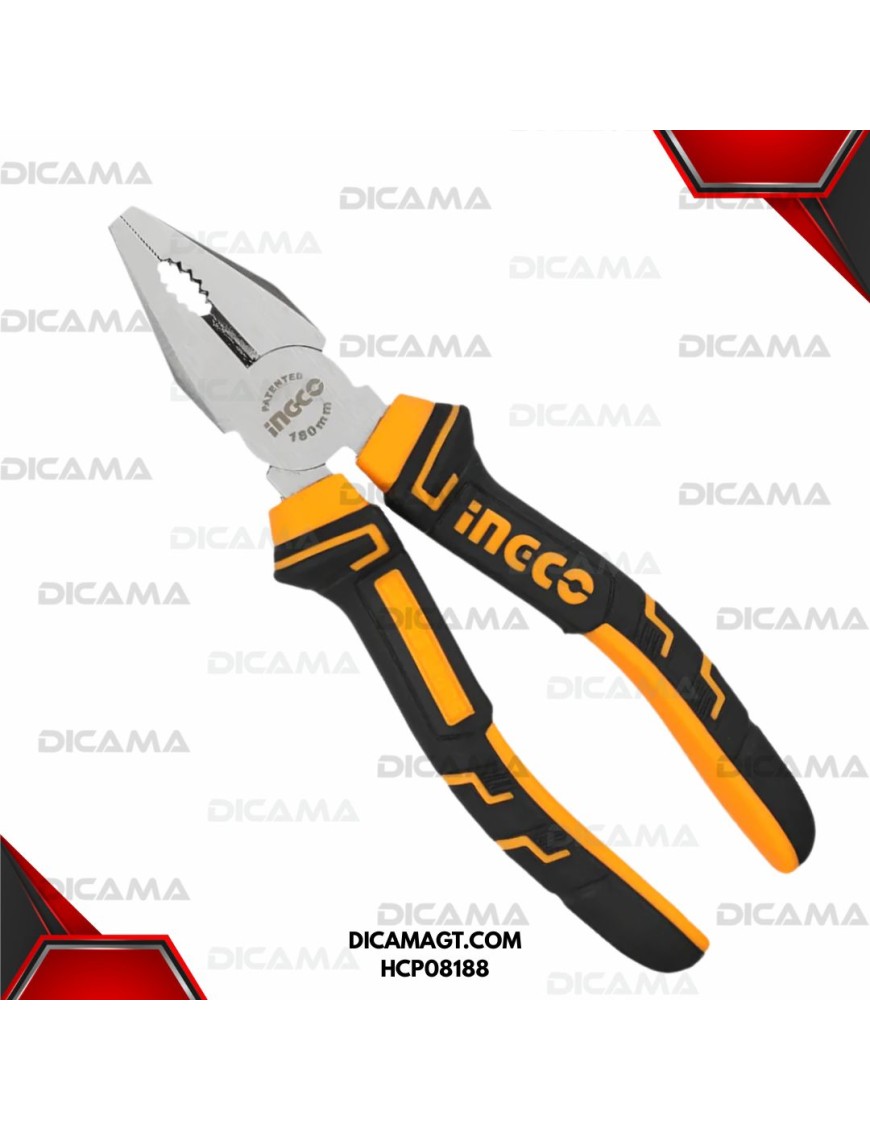 ALICATE 7 ELECTRICISTA INOXIDABLE INGCO HCP08188