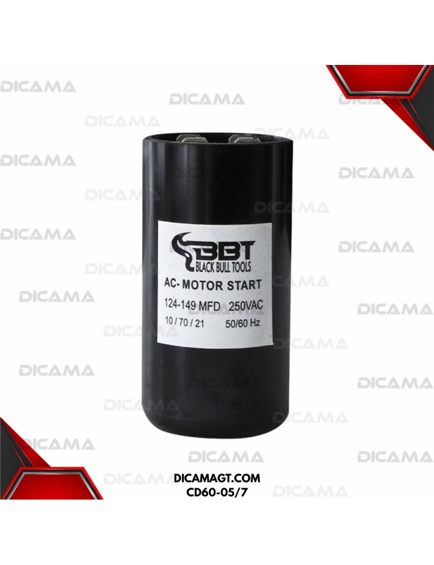 CAPACITOR 124-149 UF 250VAC BBT CD60-05/7
