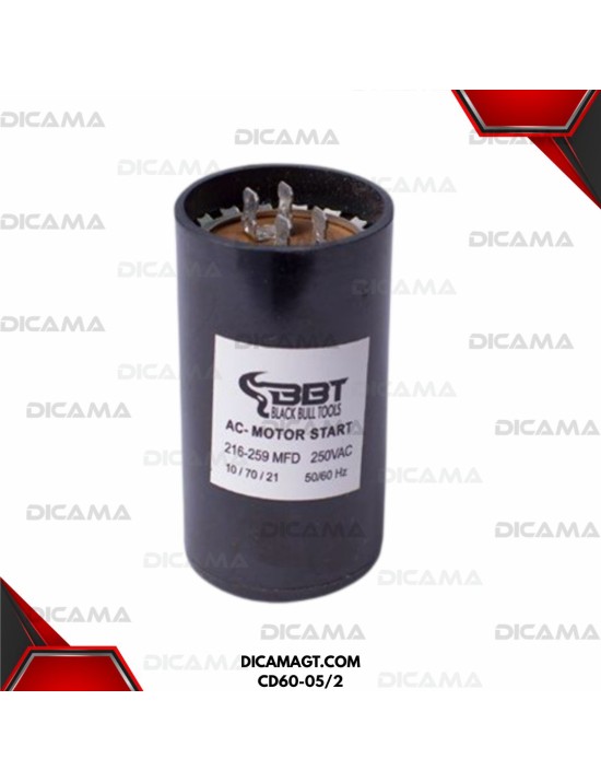 CAPACITOR 216-259 UF 250VAC BBT CD60-05/2