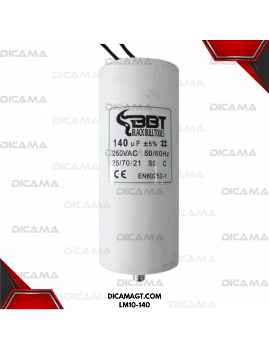 CAPACITOR 140UF 250VAC +5% -40/70C 50/60HZ BBT LM10-140