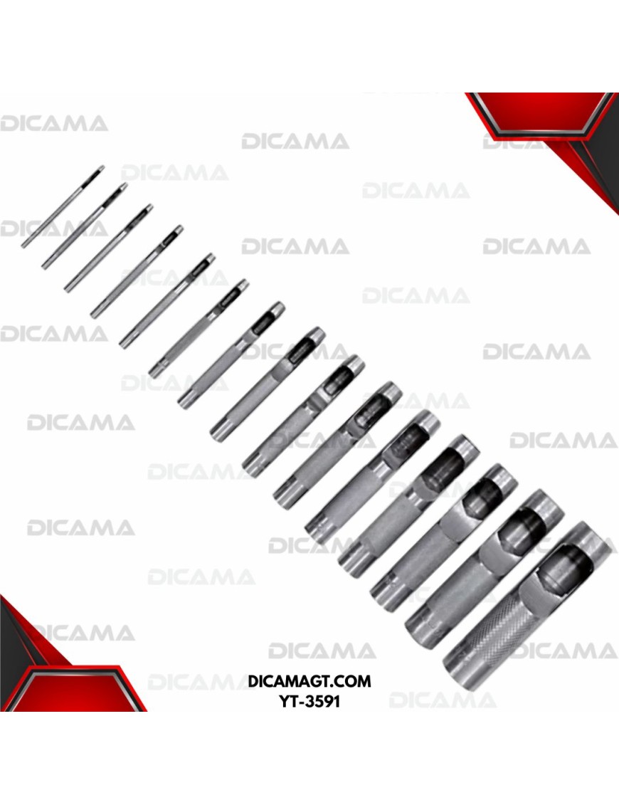 SACABOCADOS DE GOLPE 15PCS YATO YT-3591