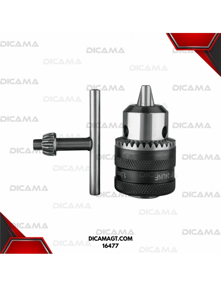 MANDRIL DE 3/8 CON LLAVE TRUPER 16477