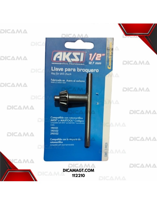 LLAVE PARA MANDRIL 1/2 AKSI 112210