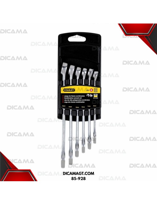 LLAVES JUEGO 6 PZAS 10-15MM STANLEY 85-928