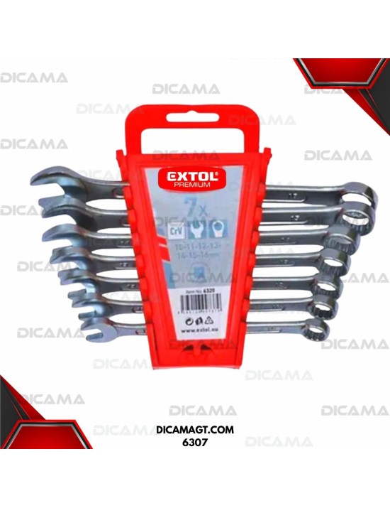 LLAVES JUEGO 6 PZAS 8-18MM EXTOL 6307