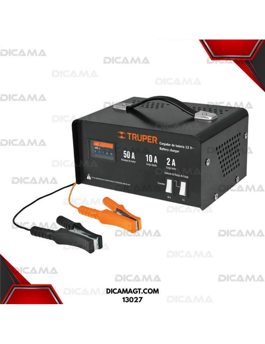 CARGADOR DE BATERIAS 50 AMPERIOS 12 VOLTIOS TRUPER 13027