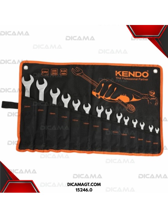 LLAVES JUEGO 14 PZAS 6-24MM KENDO 15246.0