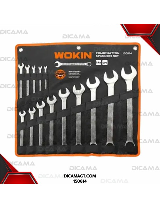LLAVES JUEGO 14 PZAS 6-32MM WOKIN 150814