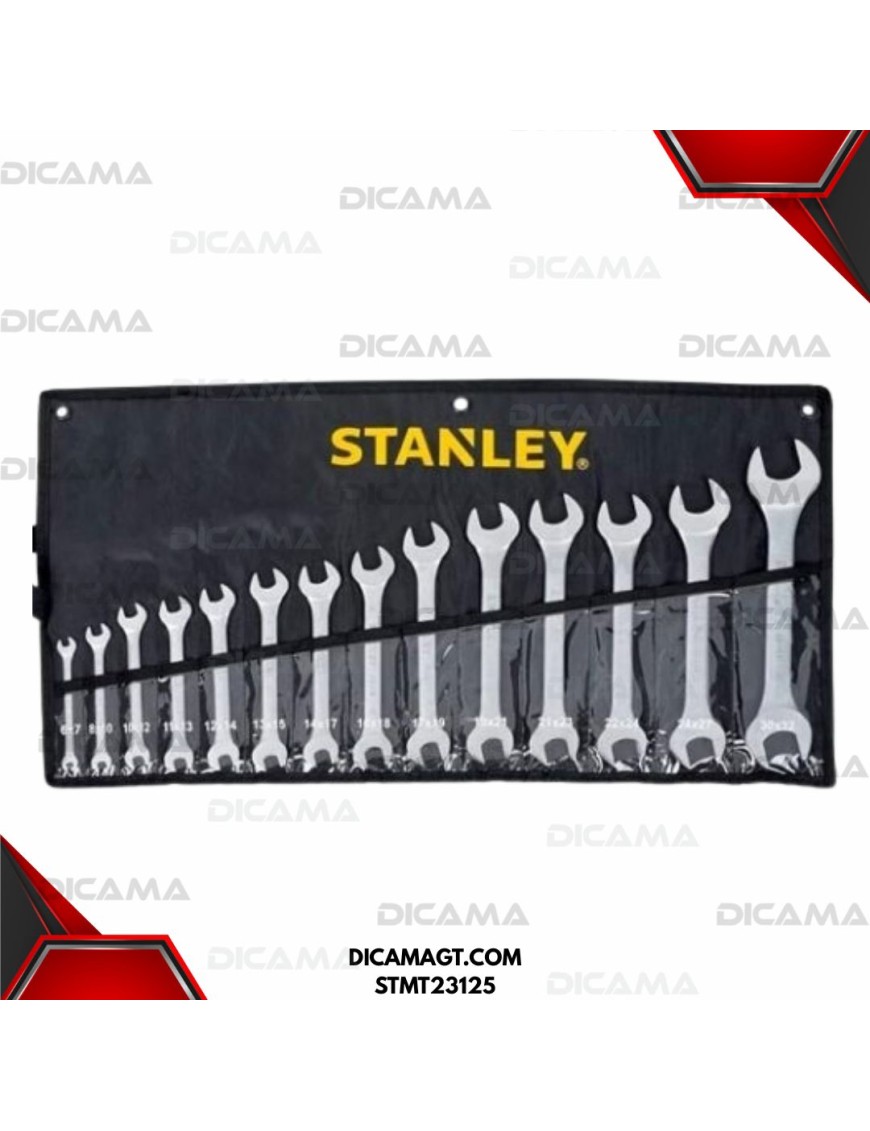 LLAVES JUEGO 14 PZAS COLA/COLA 6MM-32MM STANLEY STMT23125