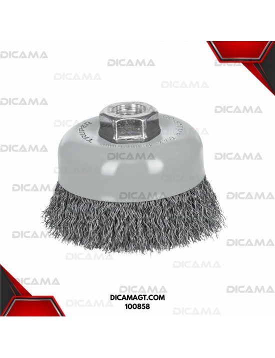 CEPILLO CONICO TORCHADO 4 ONDULADO FINO MULTI-ROSCA TRUPER 100858
