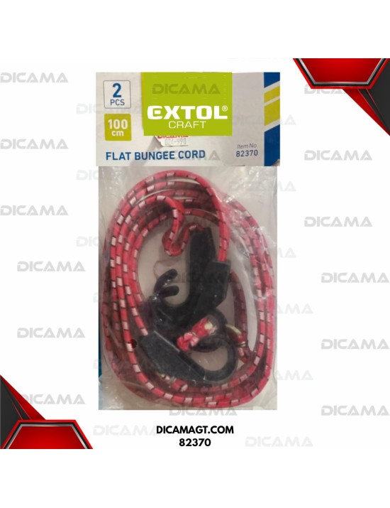 LAZO ELASTICO PAR CON GANCHOS 100CM EXTOL 82370