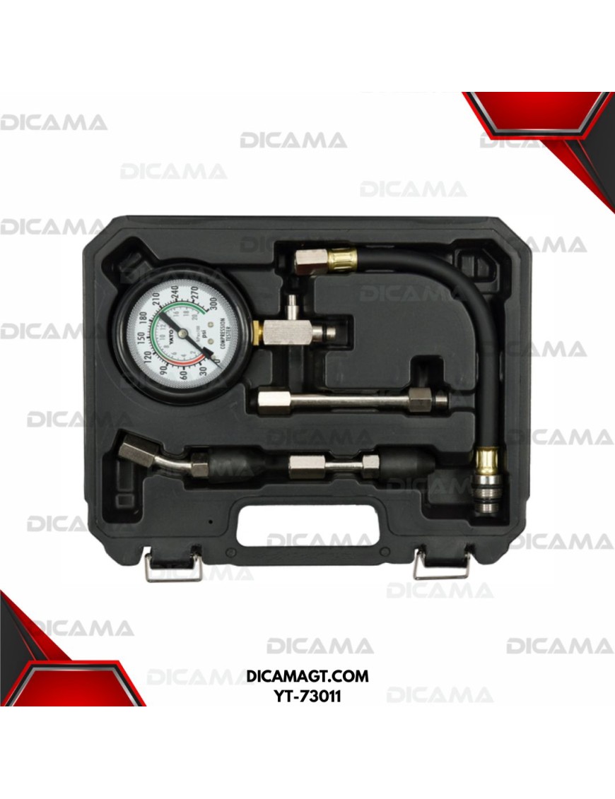 COMPRESIMETRO DE GASOLINA PARA  MOTORES 5 PCS YATO YT-73011