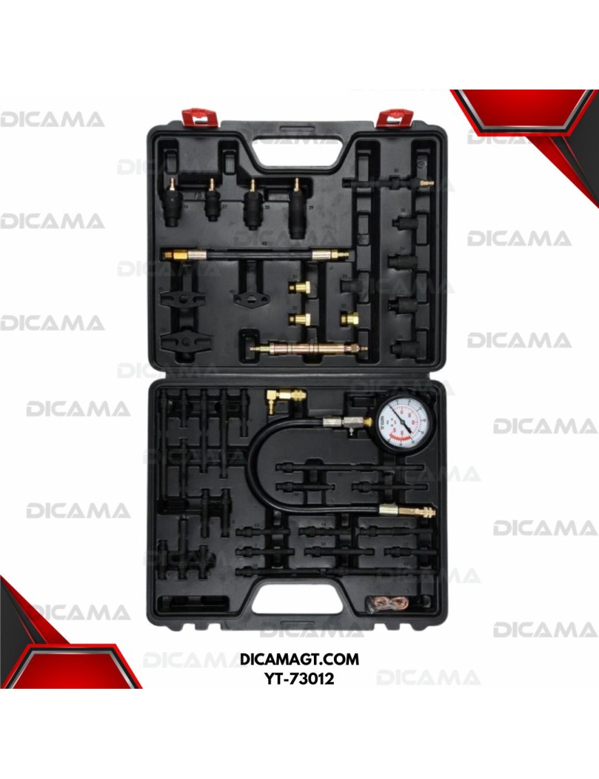 COMPRESIMETRO DE DIESEL Y GASOLINA UNIVERSAL SET 50 PCS YATO YT-73012