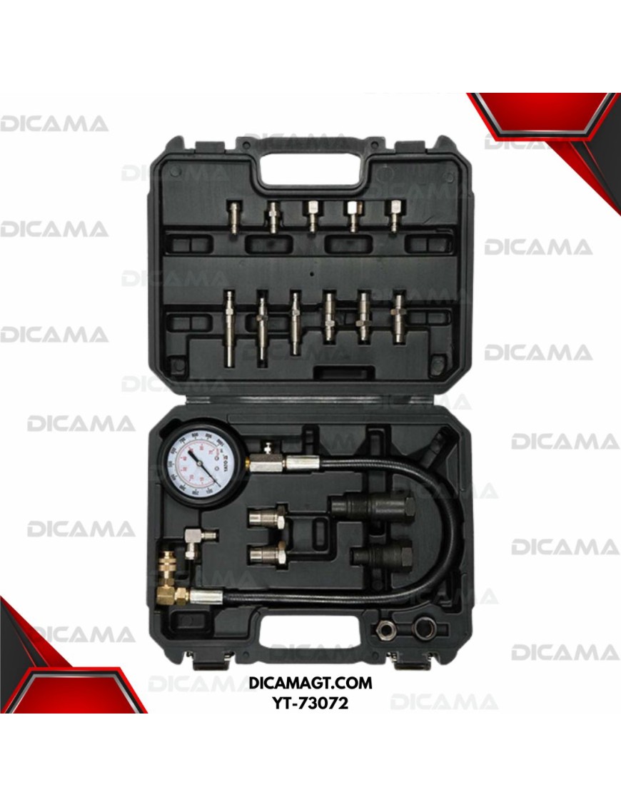 COMPRESIMETRO DE DIESEL PARA MOTORES SET 19PCS YATO YT-73072