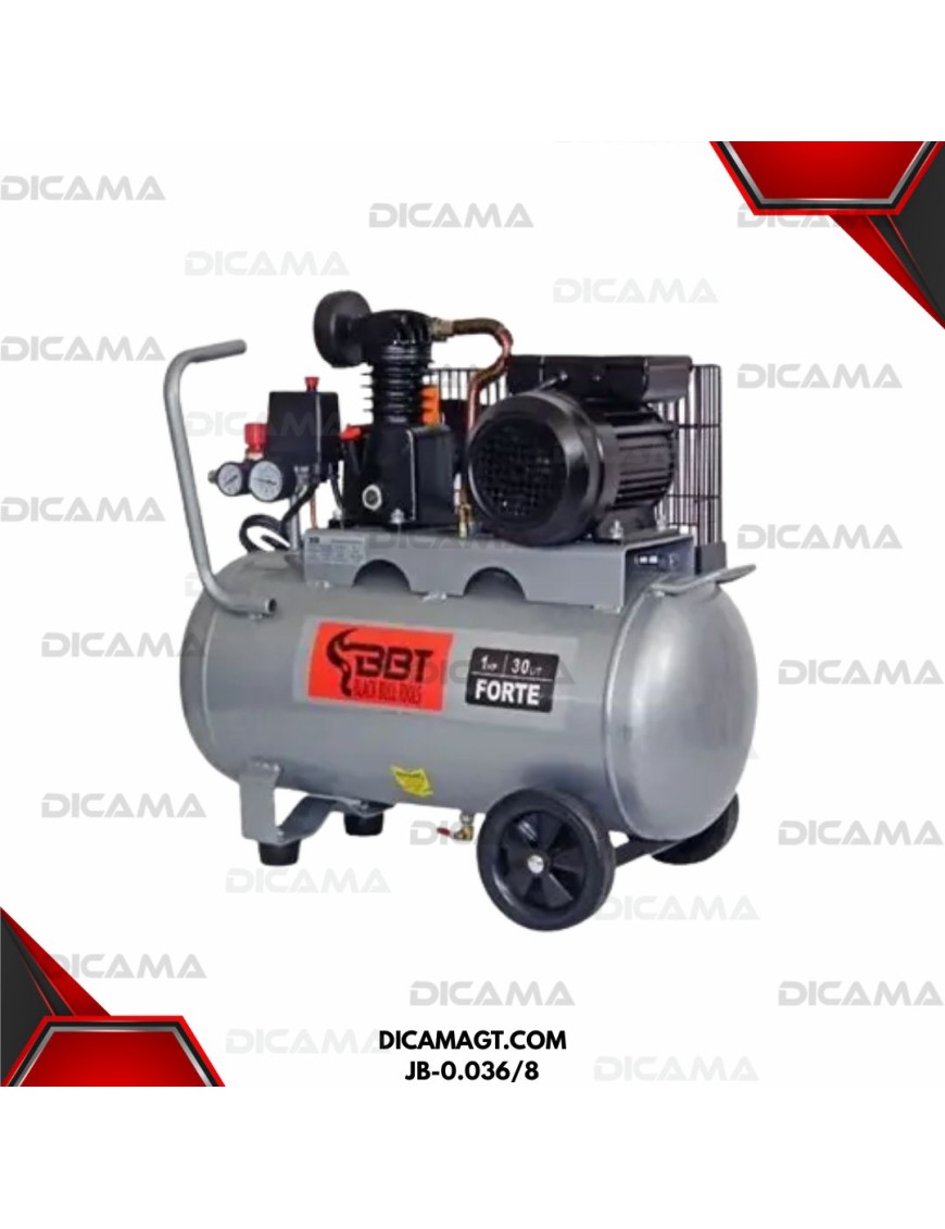 COMPRESOR AIRE 1 HP 30 LTS 36LITS/MIN 115 PSI FORTE BBT JB-0.036/8