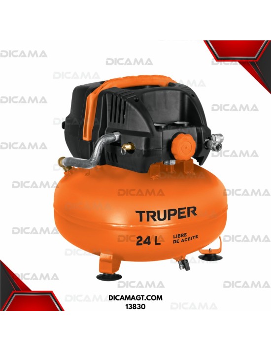 COMPRESOR AIRE 1 2/3 HP 24 LTS DE AIRE 120V TRUPER 13830