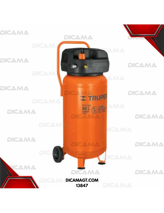 COMPRESOR AIRE 2 HP 50 LTS VERTICAL 120V TRUPER 13847
