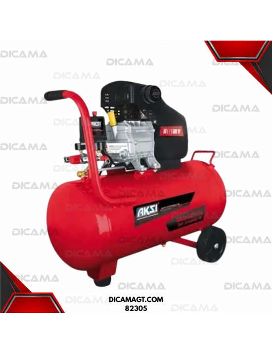 COMPRESOR AIRE 2 HP 50 LTS SEMI PRO AKSI 197602