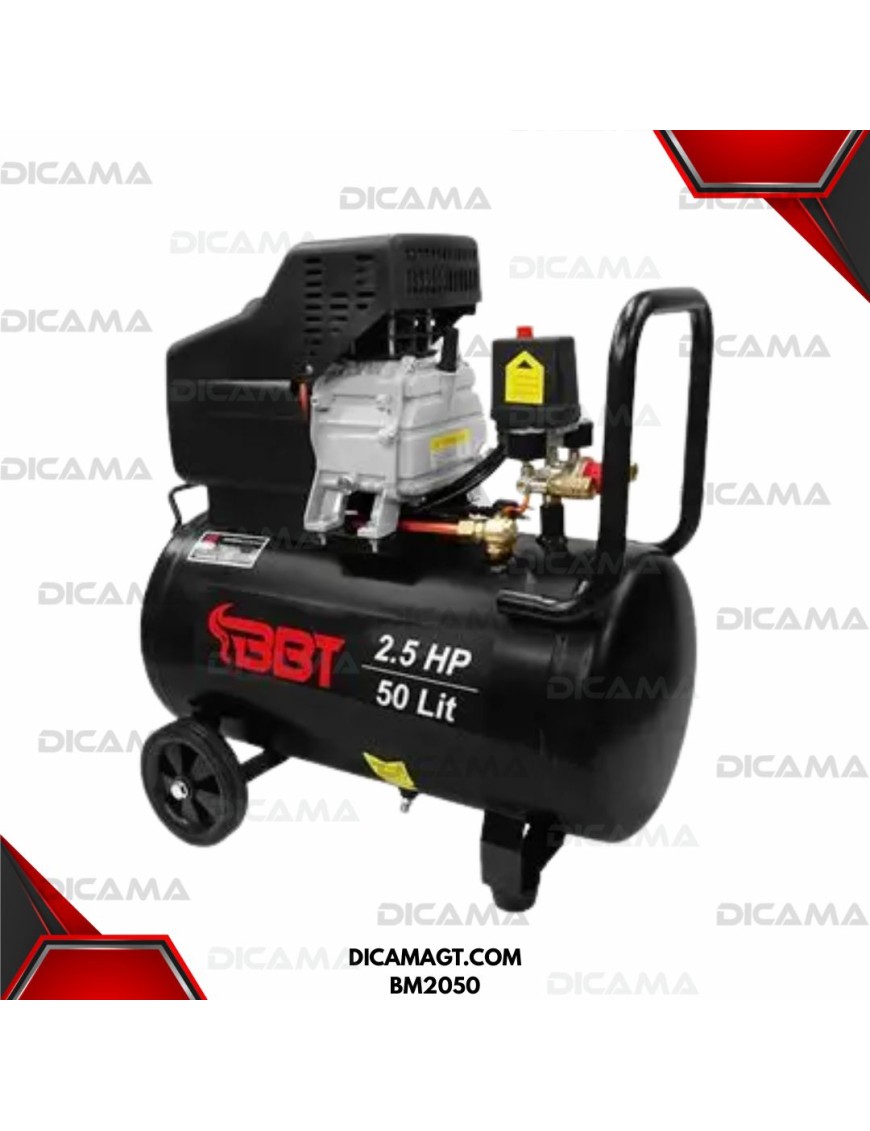 COMPRESOR AIRE 2.5HP 50 LTS BBT BM2050