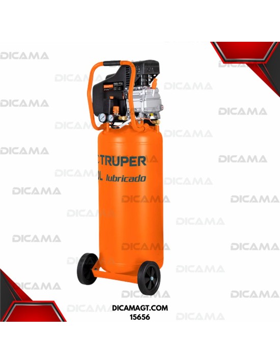 COMPRESOR AIRE 2.5 HP 80LTS VERTICAL LUBRICADO 80L TRUPER 15656