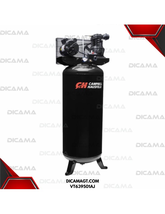 COMPRESOR AIRE  3.7 HP VERTICAL 60 GALONES 11.5 CFM A 4 CAMPBELL HAUSFELD VT639501AJ