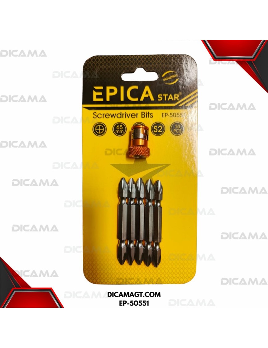 PUNTAS JGO 5 PZS DESARMADOR S4 EPICA STAR EP-50551
