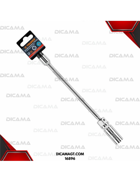 LLAVE CANDELA 3/8 ARTICULADO 5/8  EXTENSION 10 TRUPER 16896