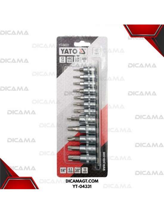COPAS JGO TORX 12 PZS YATO YT-04331