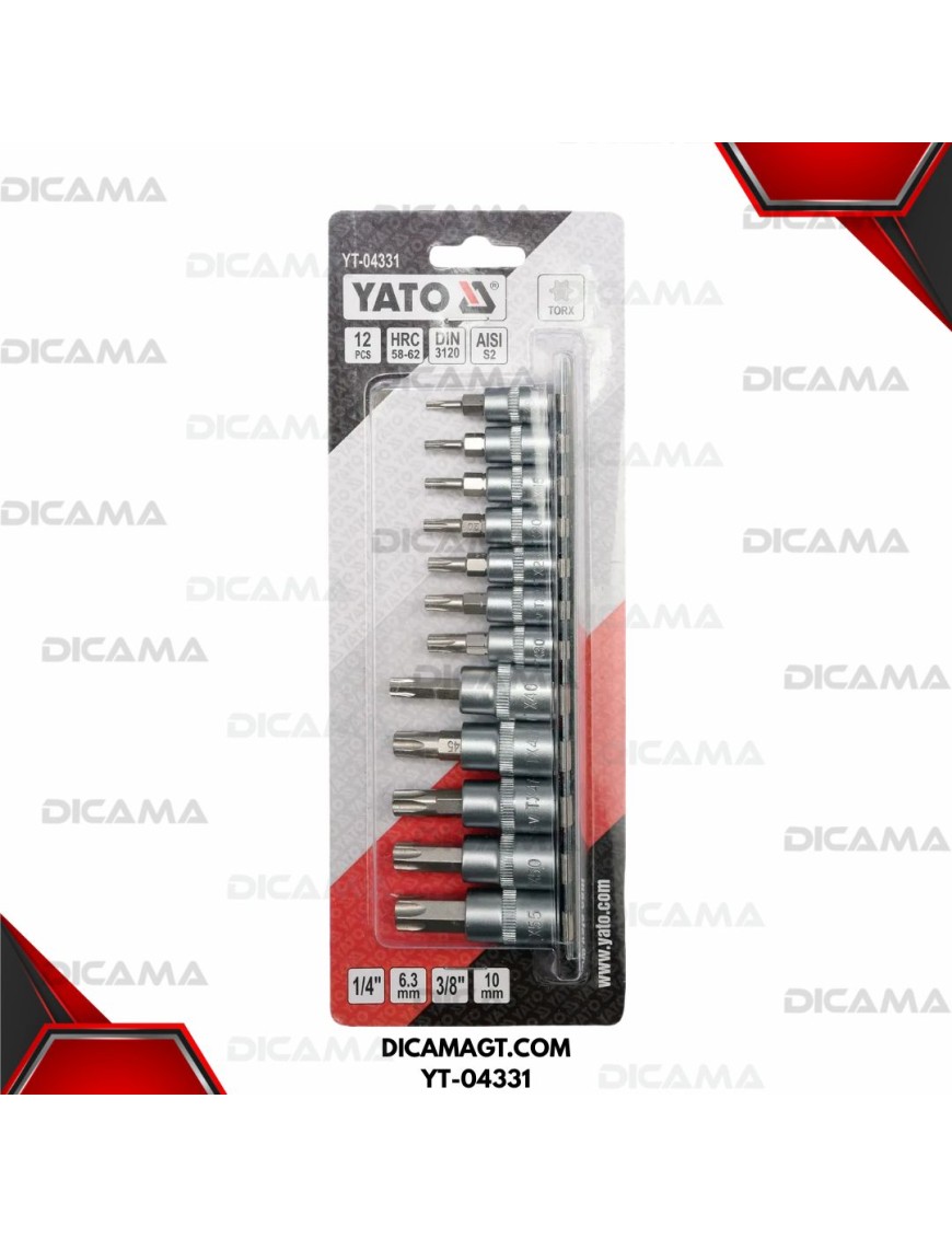 COPAS JGO TORX 12 PZS YATO YT-04331