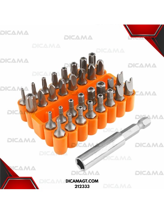COPAS JGO 33 PZS TORX CON SUJETADOR MAGNETICO WOKIN 212333