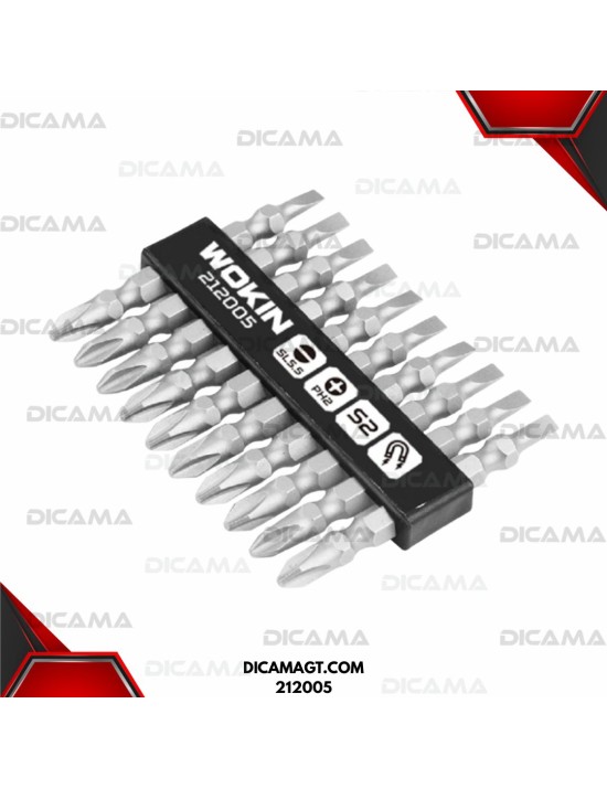 PUNTAS JGO 10 PCS DOBLES INDUSTRIAL WOKIN 212005