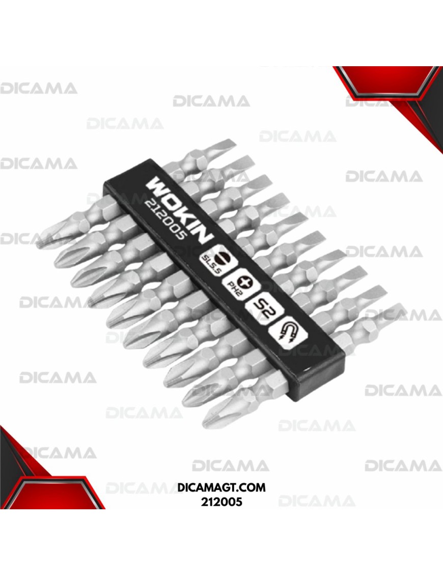 PUNTAS JGO 10 PCS DOBLES INDUSTRIAL WOKIN 212005