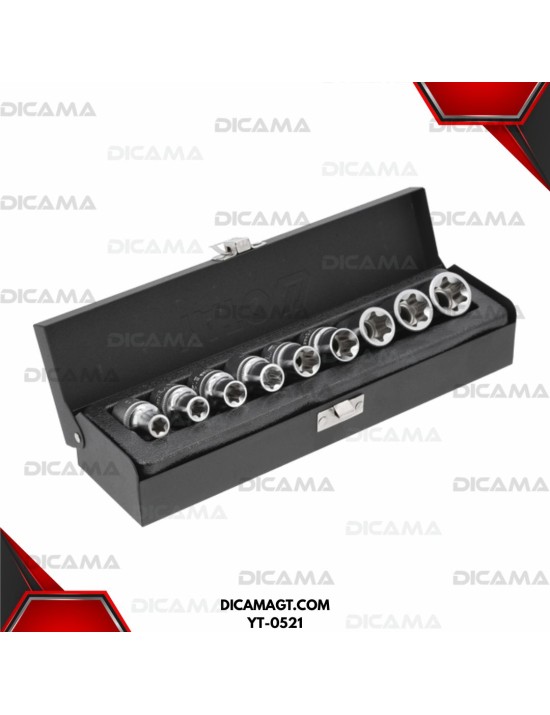 COPAS JGO TORX 9 PZS. RAIZ 1/2 YATO YT-0521