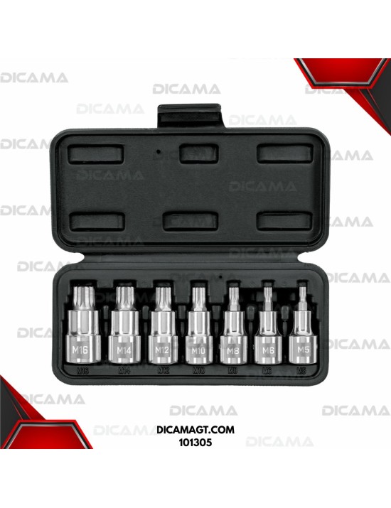 COPAS JGO 7 PZAS RAIZ 1/2 TORX BRISTOL PUNTA CORTA TRUPER 101305
