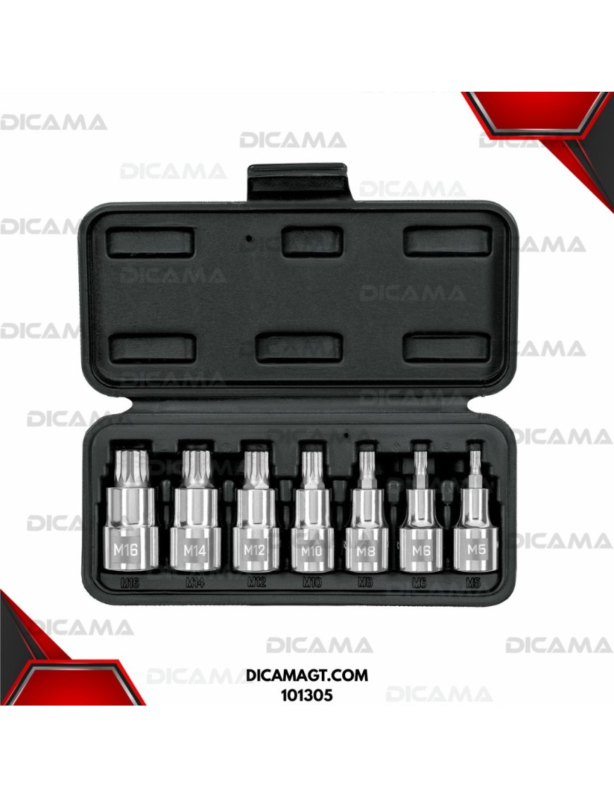 COPAS JGO 7 PZAS RAIZ 1/2 TORX BRISTOL PUNTA CORTA TRUPER 101305