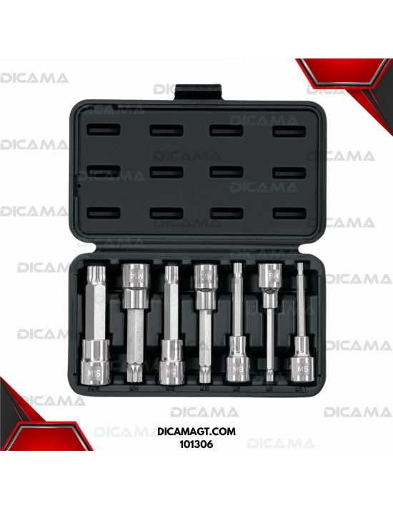 COPAS JGO 7 PZAS RAIZ 1/2 TORX BRISTOL PUNTA LARGA TRUPER 101306