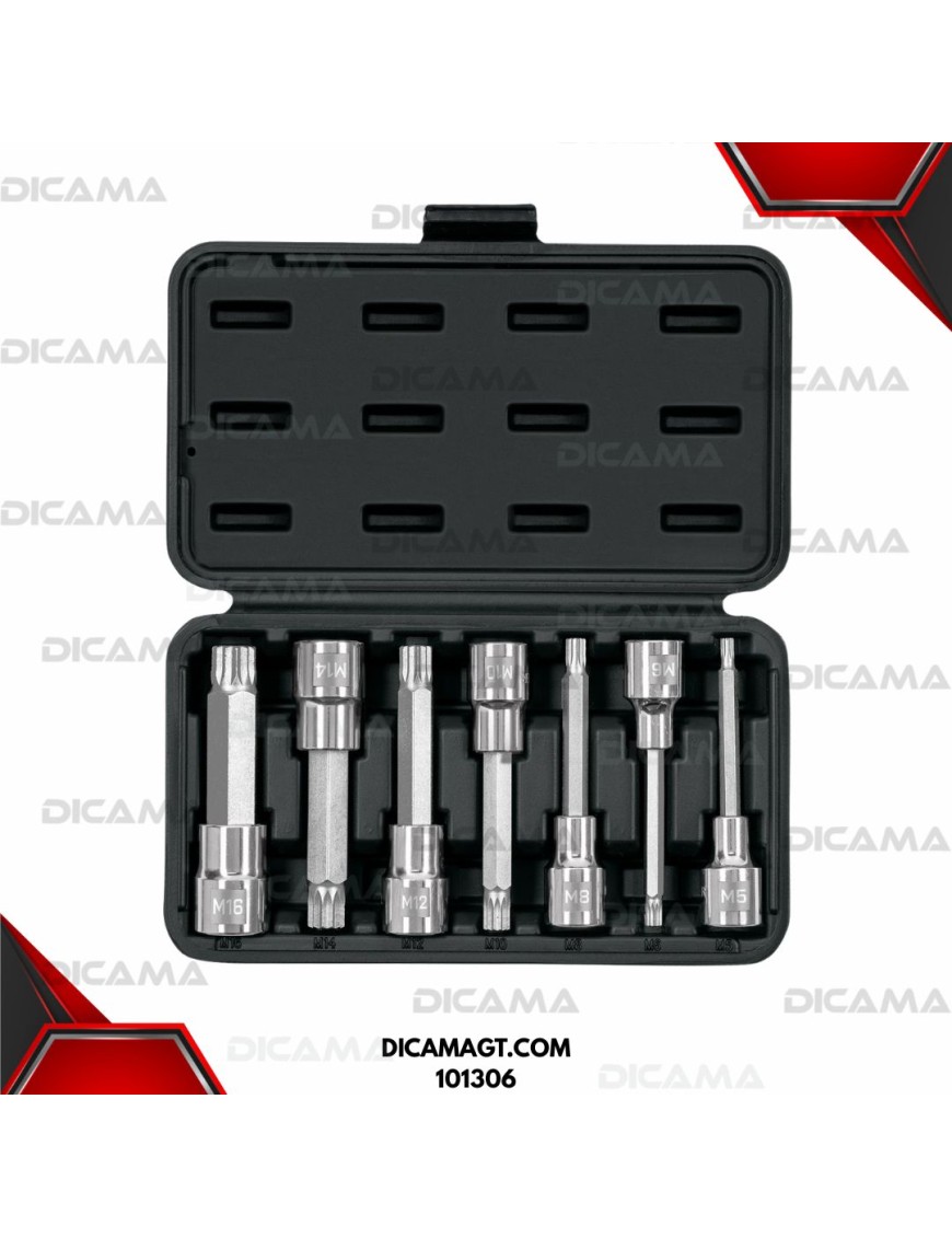 COPAS JGO 7 PZAS RAIZ 1/2 TORX BRISTOL PUNTA LARGA TRUPER 101306