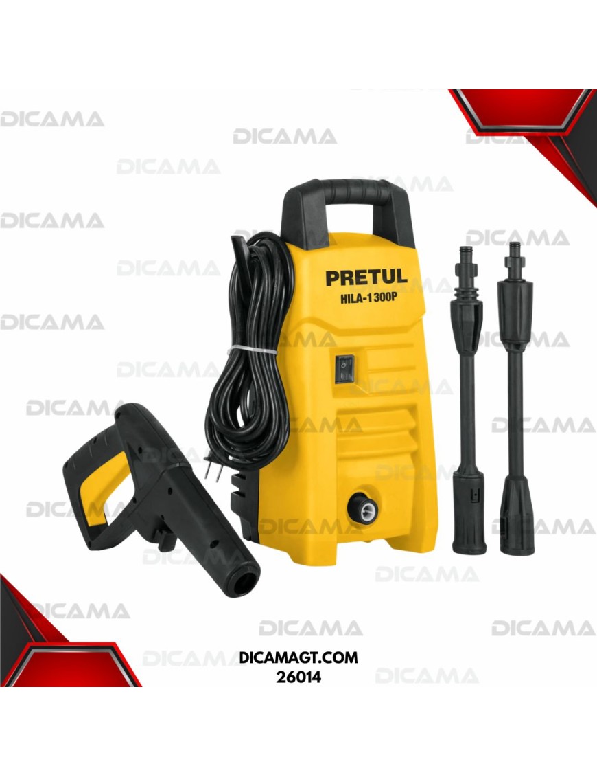 HIDROLAVADORA ELECTRICA 1300 PSI PRETUL 26014