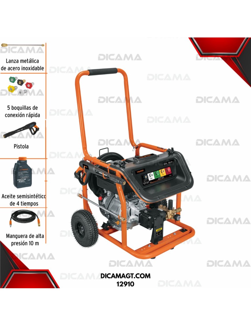 HIDROLAVADORA GASOLINA 4000 PSI 10.5 HP TRUPER 12910