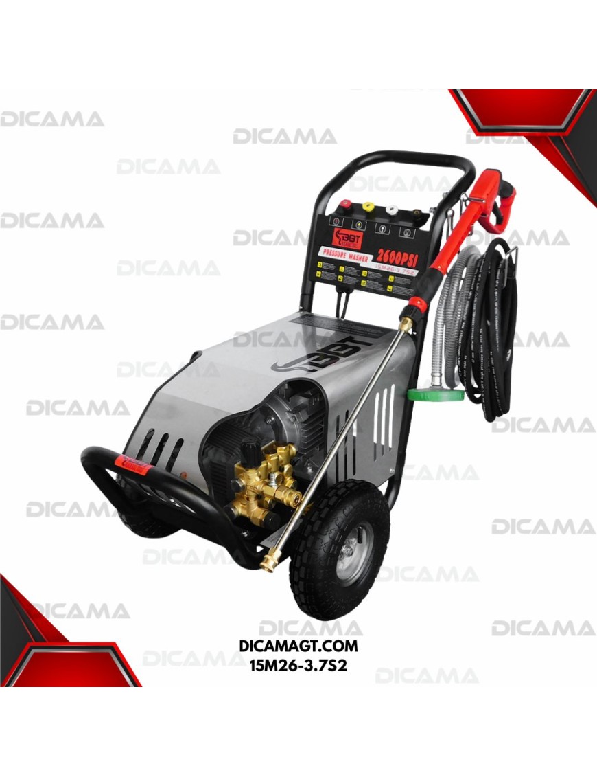 HIDROLAVADORA ELECTRICA 2200 4HP PSI 220 VOLTIOS 26GPM BBT 15M26-3.7S2
