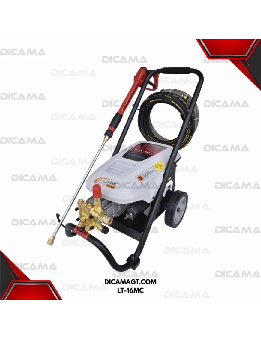 HIDROLAVADORA ELECTRICA 2000PSI 3HP 110VOLTIOS BBT LT-16MC