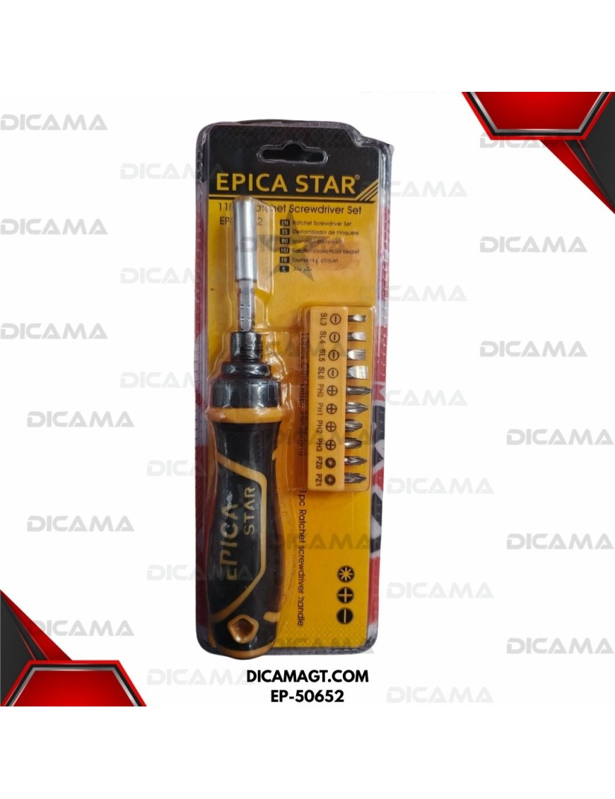 DESARMADOR JGO 11 PZS EPICA STAR EP-50652