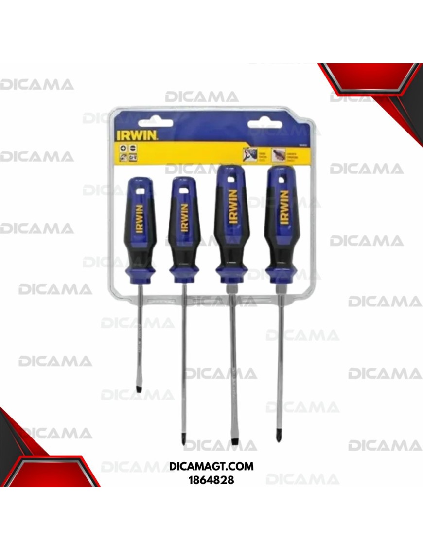 DESARMADOR JGO 4 PZS IRWIN 1864828