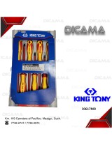 DESARMADOR JGO 7 PZS P/ELECTRICISTA KING TONY 30617MR