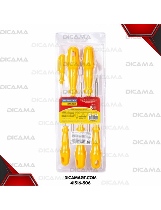 DESARMADOR JGO 6 PZS TRAMONTINA 41516-506